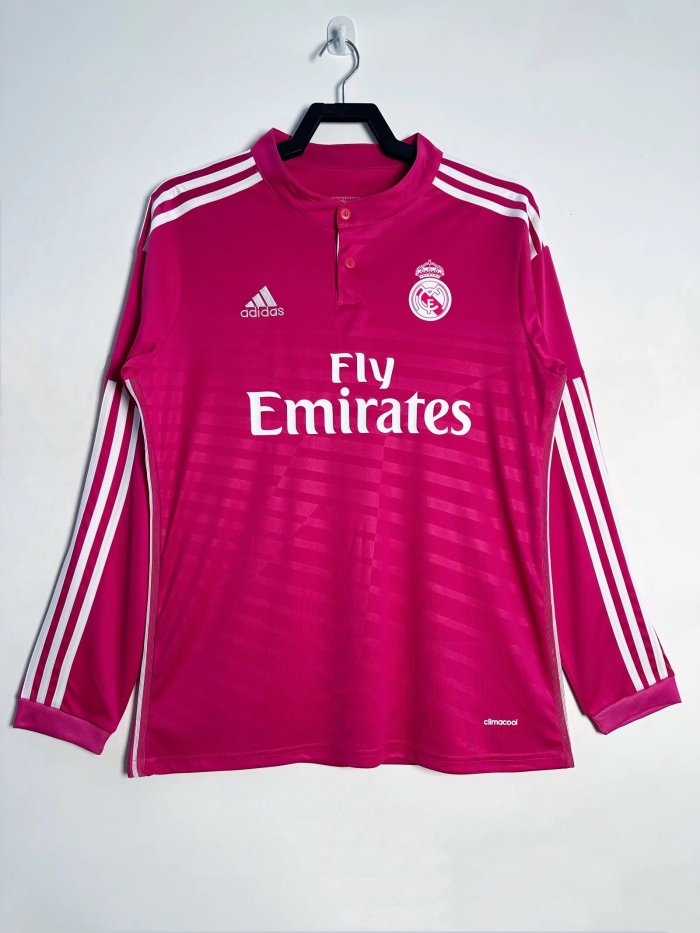 Real Madrid Away Long Sleeve Retro Jersey 2014/15