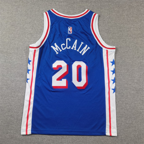 Philadelphia 76ers KIds Jersey Blue Icon Edition 22/23 NO.20 McCAIN