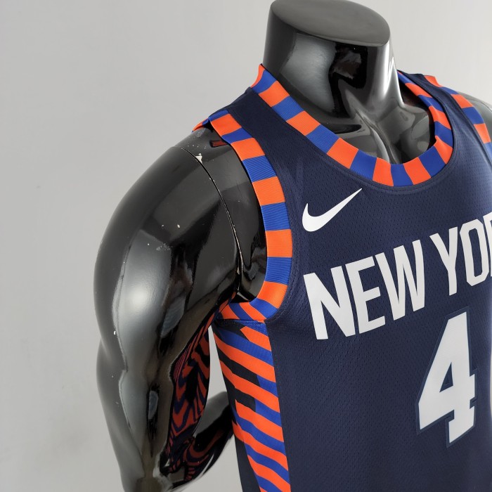 Derrick Rose New York Knicks Striped Swingman Jersey