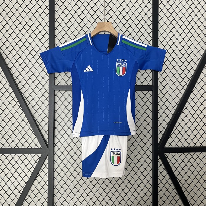 Italy Euro 2024 Home Kids Suit