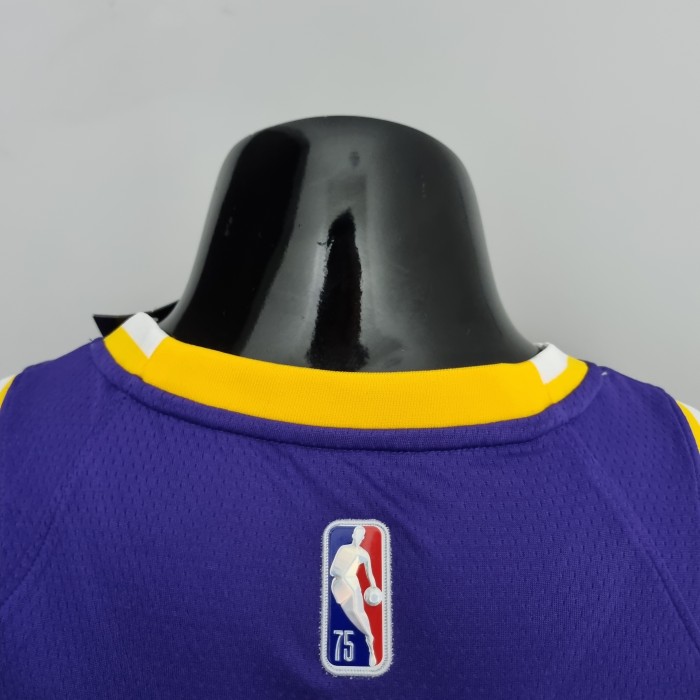 Kobe Bryant Los Angeles Lakers 75th Anniversary Swingman Jersey Purple