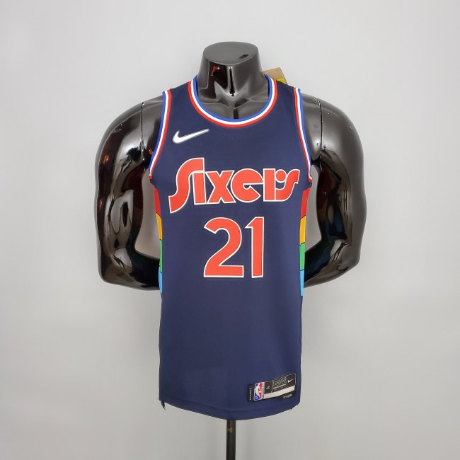 Joel Embiid Philadelphia 76ers 2021/22 Swingman Jersey Royal Blue