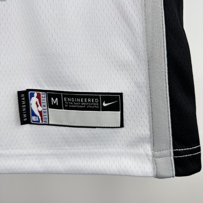 San Antonio Spurs KIds Jersey White Icon Edition 2024 NO.1 WEMBAMYAMA