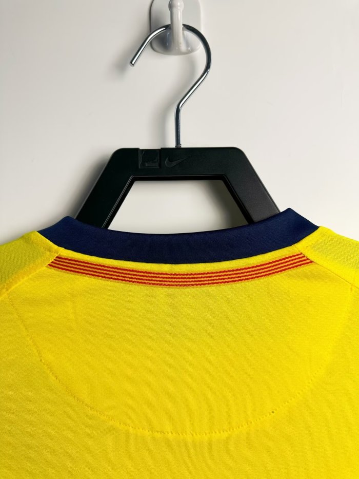 Barcelona Away Long Sleeve Retro Jersey 2008/09