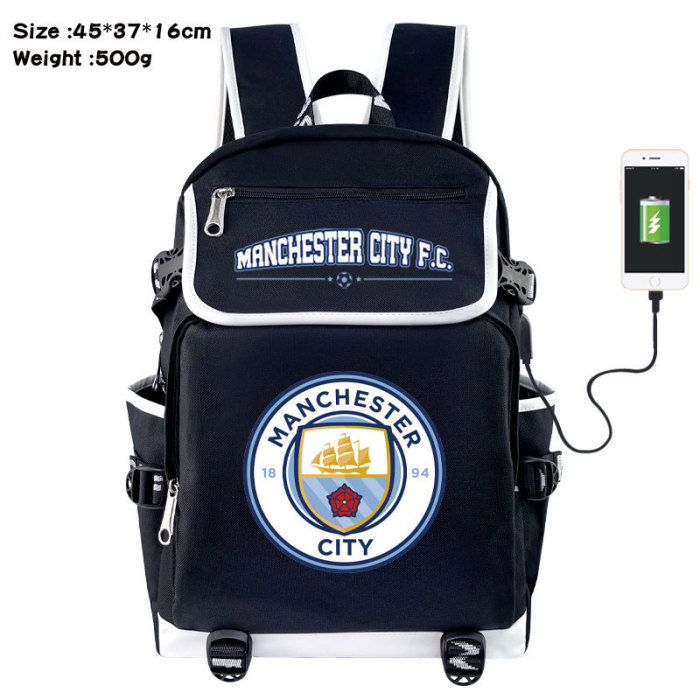 Football Team Emblem Backpack Students Shoulder Bags Travel Bag College School Backpacks