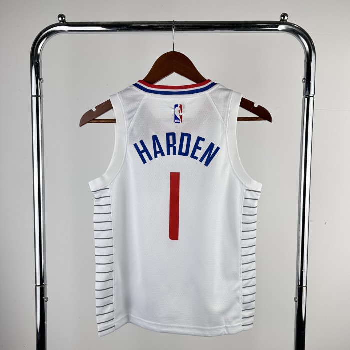 Los Angeles Clippers  Kids Jerjey  Icon Edition White 23/24 NO.1 Dončić