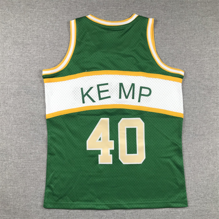 Seattle SuperSonics Kids Jersey Green Classics Edition 94/95 NO.40 KE MP