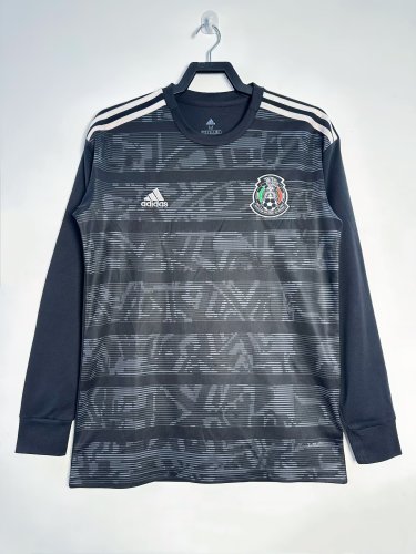 Mexico Home Retro Long Sleeve Jersey 2019