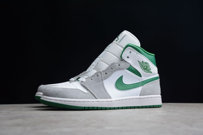 Air Jordan 1 Mid Green Grey