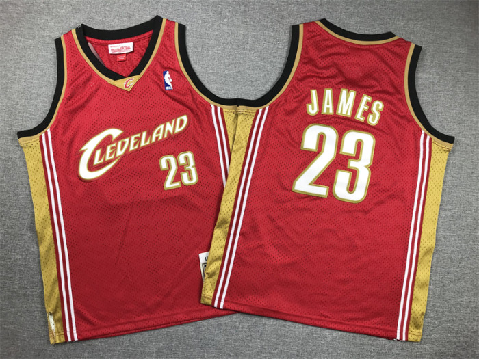 Cleveland Cavaliers Kids Jersey Red Classics Edition 2007 NO.23 JAMES