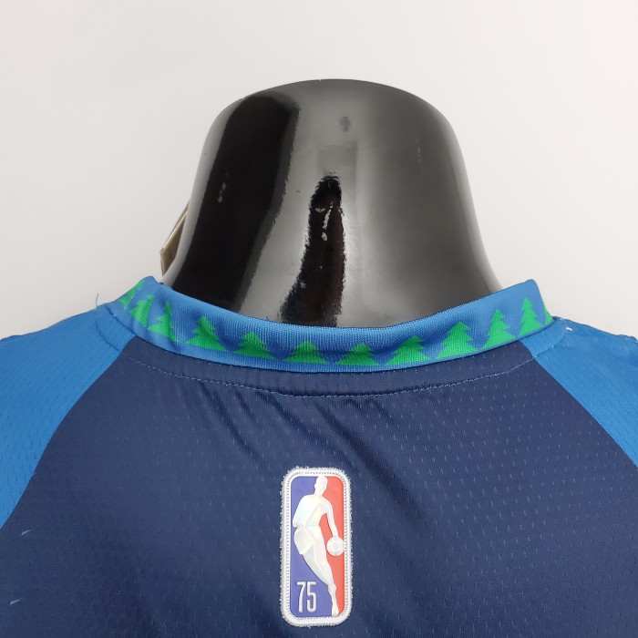 Anthony Edwards Minnesota Timberwolves 75th Anniversary 2022 Swingman Jersey Blue