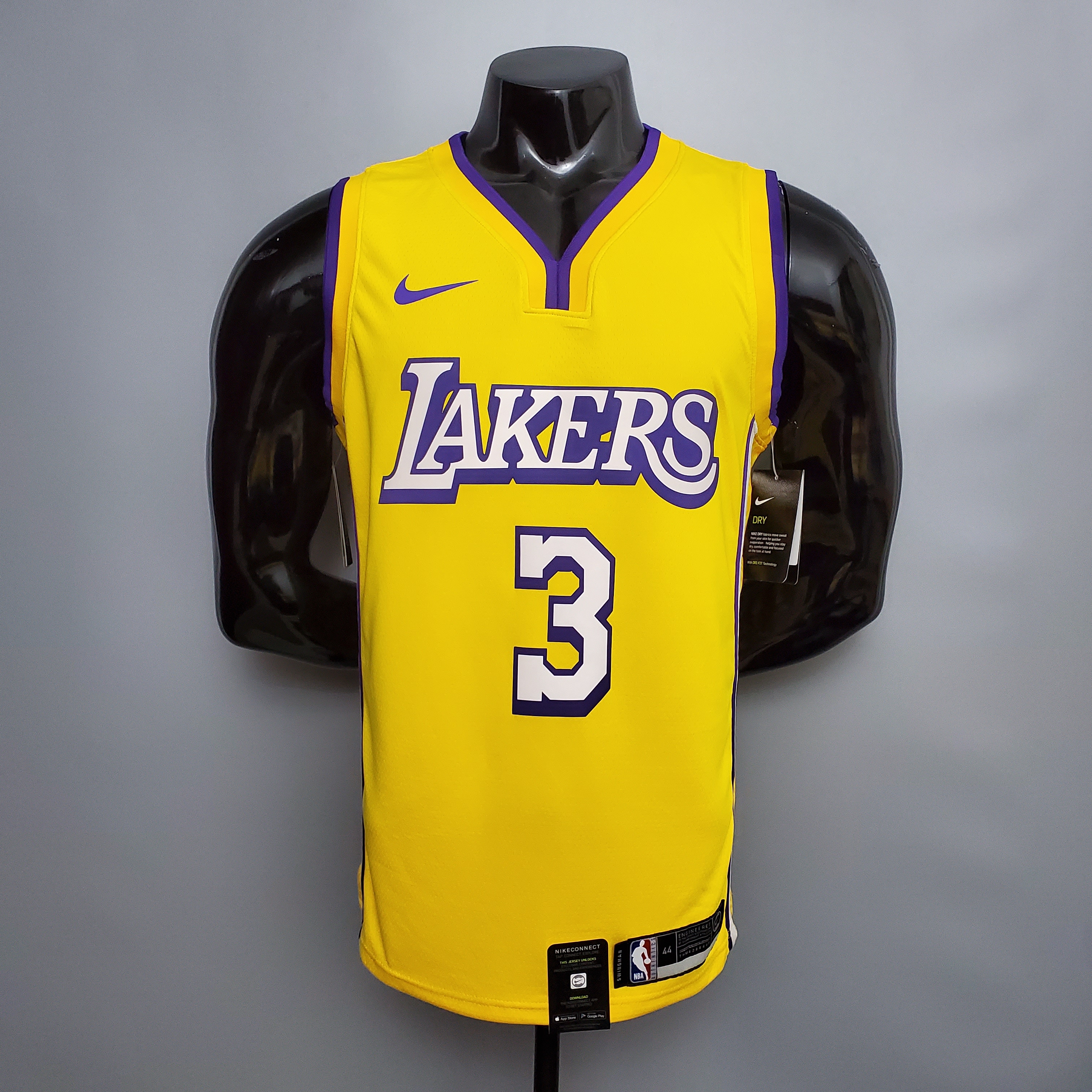 Anthony Davis Los Angeles Lakers 2020/21 Swingman Jersey Yellow