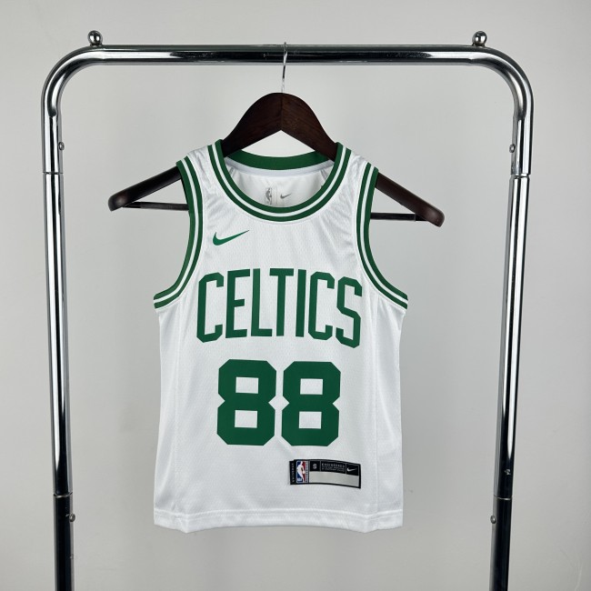 Boston Celtics KIds Jersey White Icon Edition NO.88 QUETA