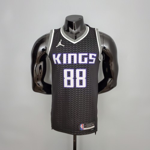 Neemias Queta Sacramento Kings 75th Anniversary Swingman Jersey Black