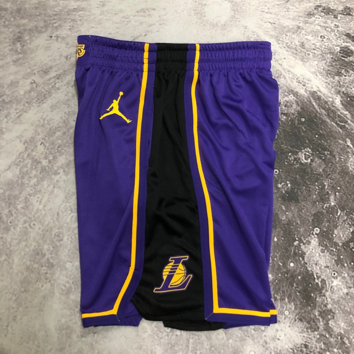 Los Angeles Lakers purple basketball shorts 2023
