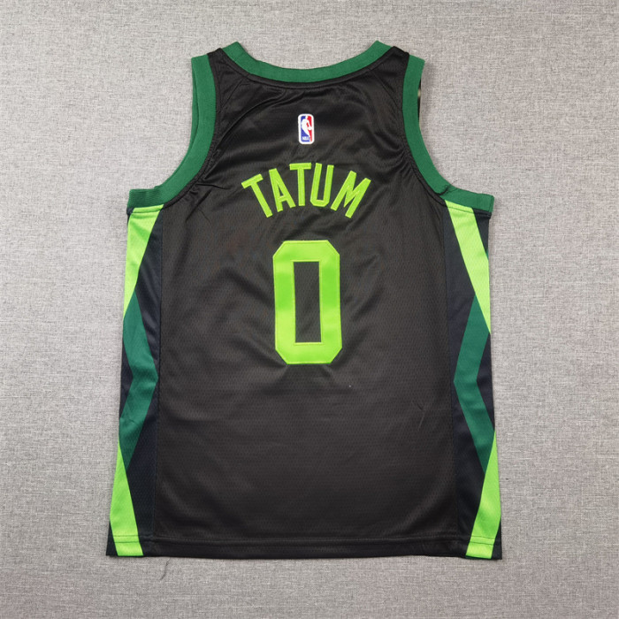 Boston Celtics KIds Jersey Black City Edition24/25 NO.0 TATUM