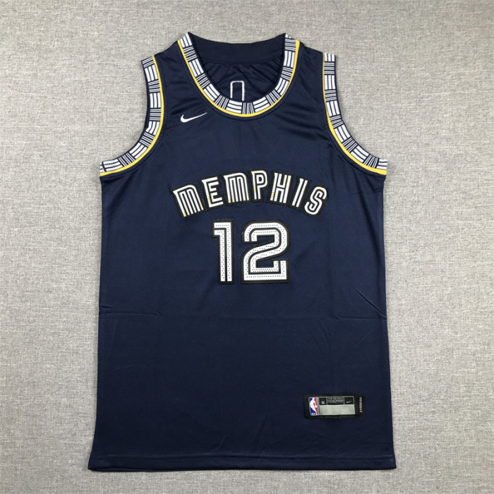 Memphis Grizzlies Kid Jersey Blue City Edition 21/22 NO.12 MORANT