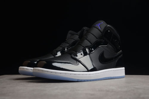 Air Jordan 1 Mid GS Deep Black