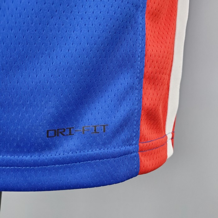 Allen Iverson Detroit Pistons 75th Anniversary Swingman Jersey Blue