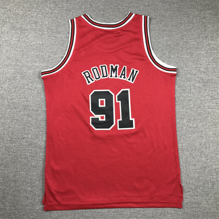 Chicago Bulls Kids Jersey Red Classic 97/98 RODMAN NO.91 RODMAN