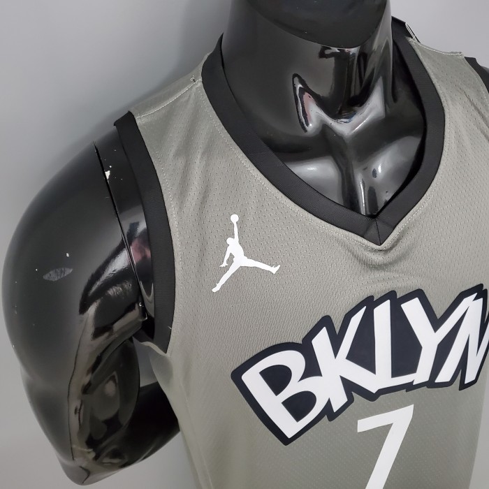 Kevin Durant Brooklyn Nets Flying Man Swingman Jersey Gray