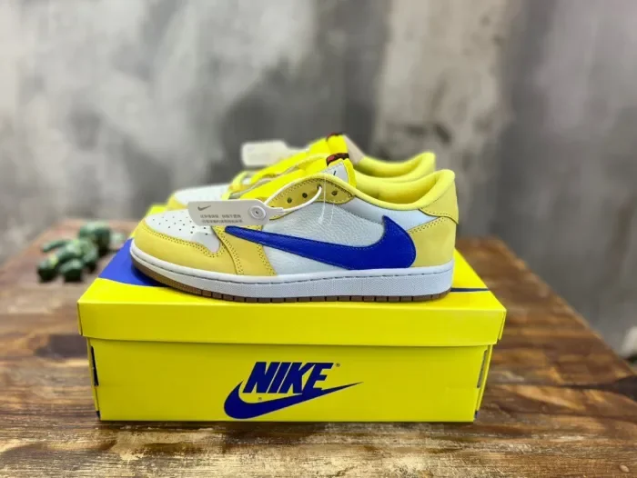 Travis Scott x Air Jordan 1 Low Canary Yellow