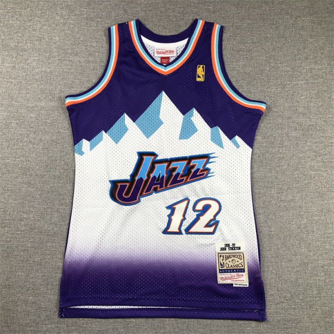Utah Jazz KIds Jersey Purple Vintage Edition 96/97 NO.12 STOCKTON