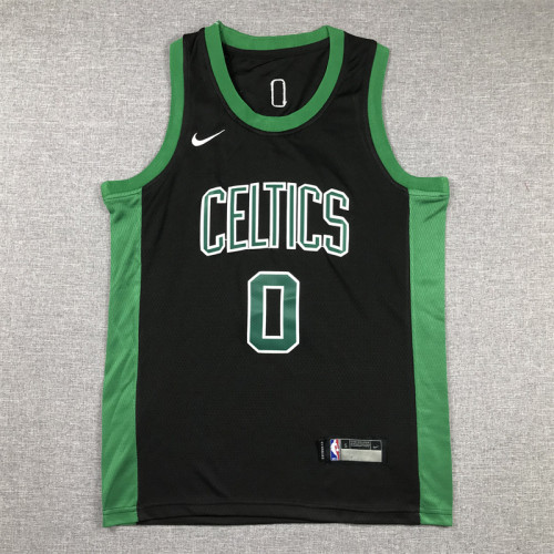 Boston Celtics KIds Jersey Black Classics Edition 85/86  NO.0 TATUM