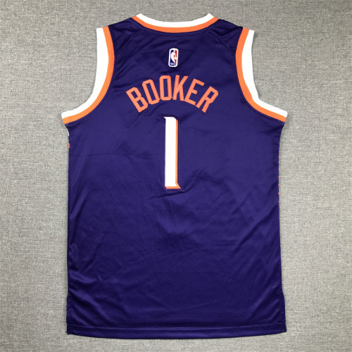 Phoenix Suns KIds Jersey Purple Association Edition  23/24 NO.1 BOOKER
