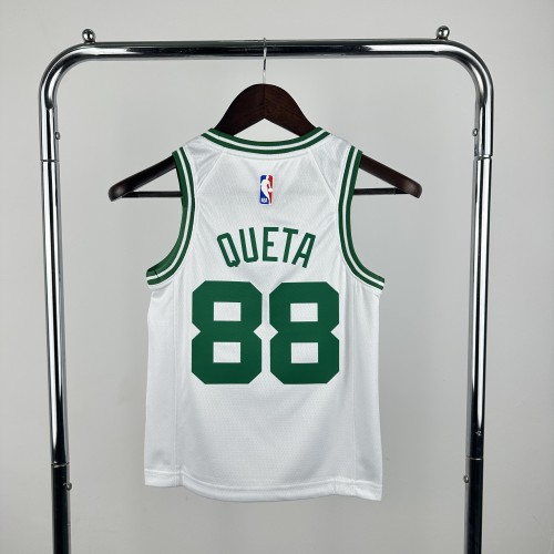 Boston Celtics KIds Jersey White Icon Edition NO.88 QUETA