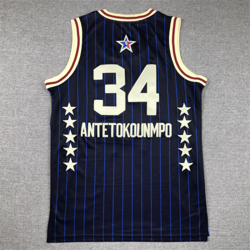All-Star Kids Jersey Blue special edition 2024 NO.34 ANTETOKOUNMPO