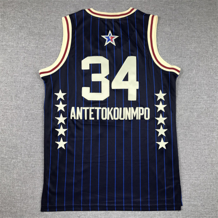 All-Star Kids Jersey Blue special edition 2024 NO.34 ANTETOKOUNMPO
