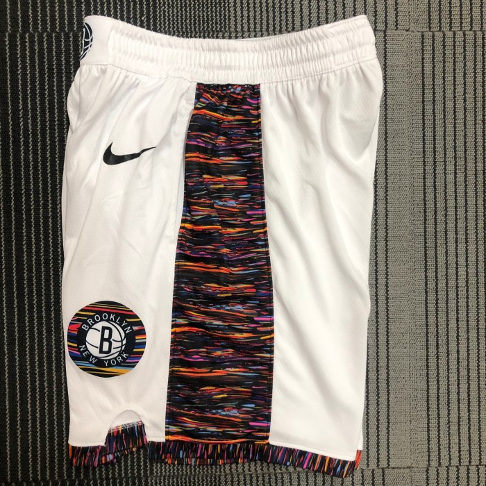 Brooklyn Nets White Shorts City Edition  19/20