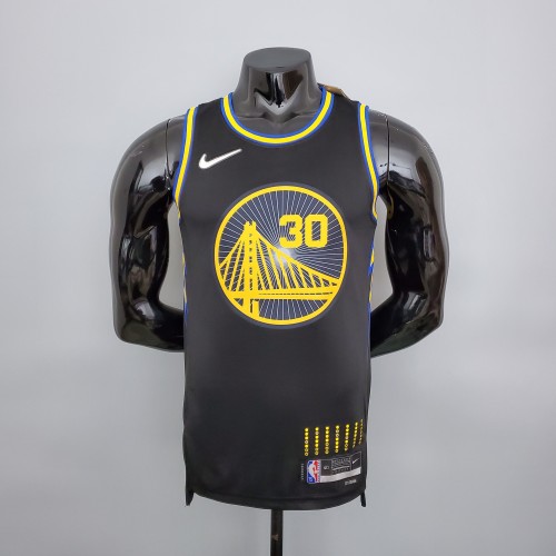 Stephen Curry Golden State Warriors 75th Anniversary Swingman Jersey Black