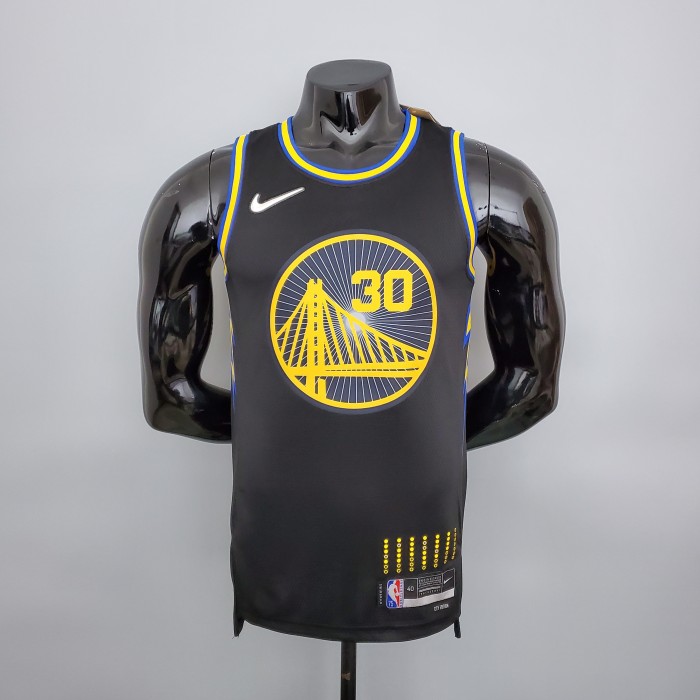 Stephen Curry Golden State Warriors 75th Anniversary Swingman Jersey Black