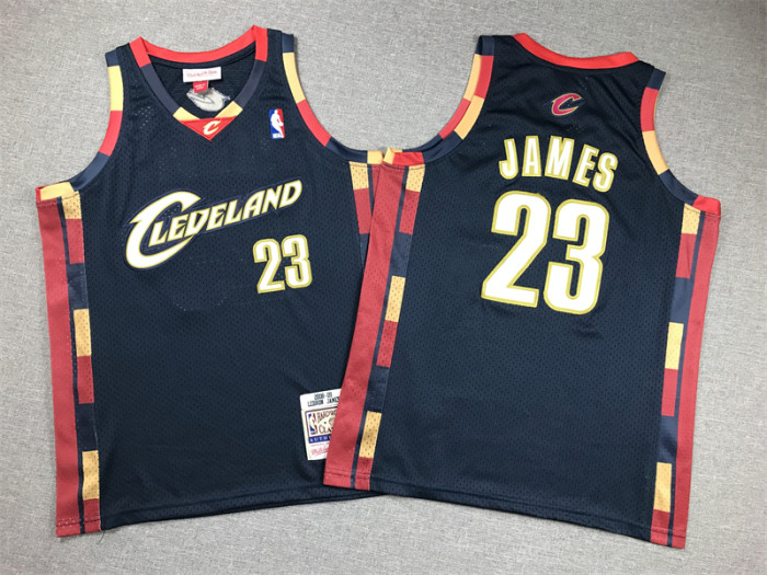 Cleveland Cavaliers Kids Jersey Black Classics Edition 2007 NO.23 JAMES