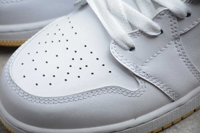 Air Jordan 1 Mid SE GS Paint Drip White Pink DD1666-100 GS