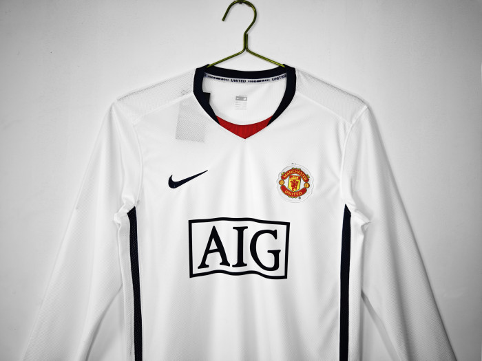 Manchester United Away Retro Long Sleeve Jersey 2008/09