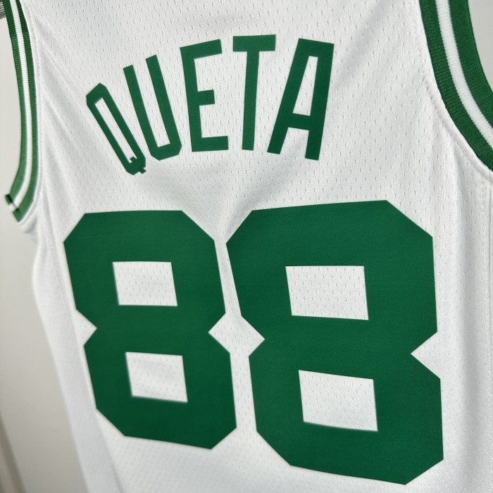Boston Celtics KIds Jersey White Icon Edition NO.88 QUETA