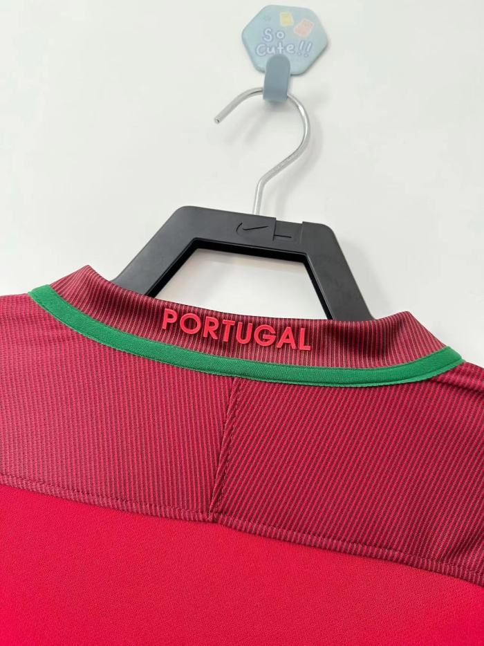 Portugal Retro Home Long Sleeve Jersey 2016