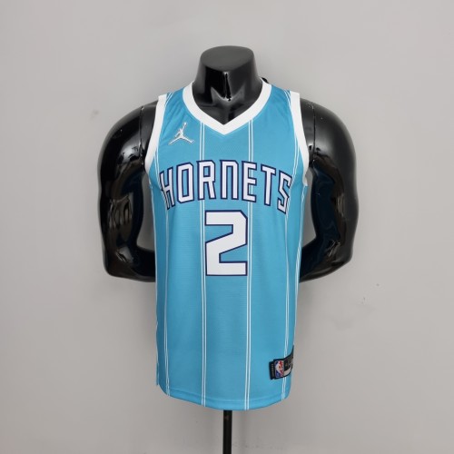LaMelo Ball Charlotte Hornets 75th Anniversary Swingman Jersey Blue