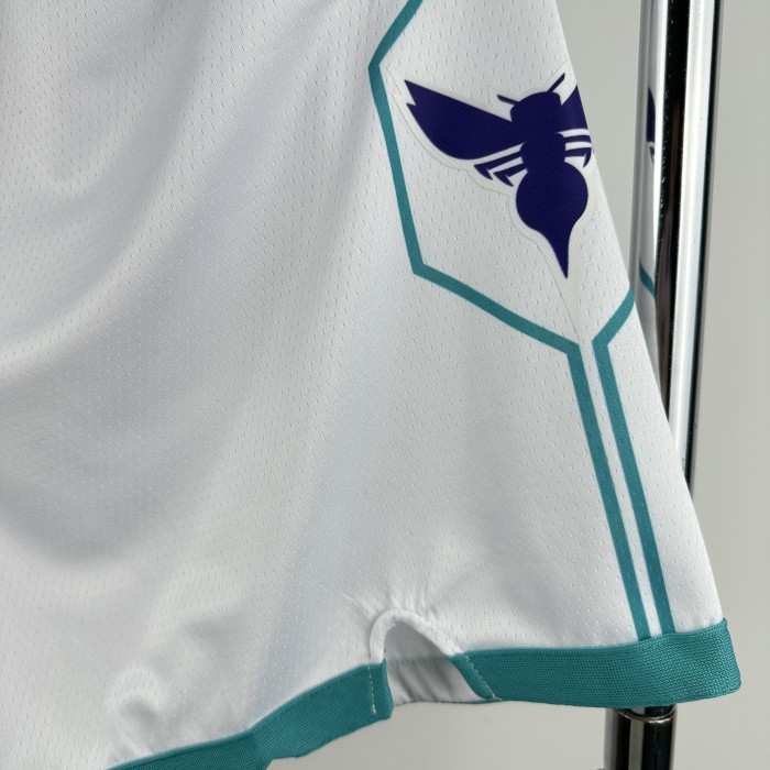 Charlotte Hornets Team Basketball Shorts White 20/21