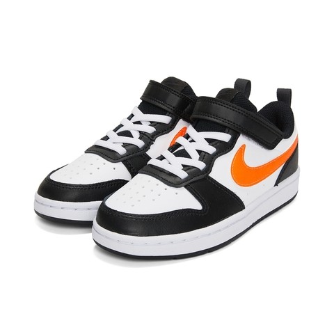 Air Force Low-Top Children's Leather Velcro Sneakers Orange Nike