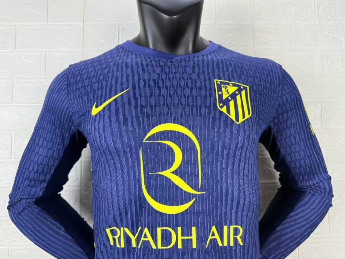 Atletico Madrid Away Player Long Sleeve Man Jersey 25/26