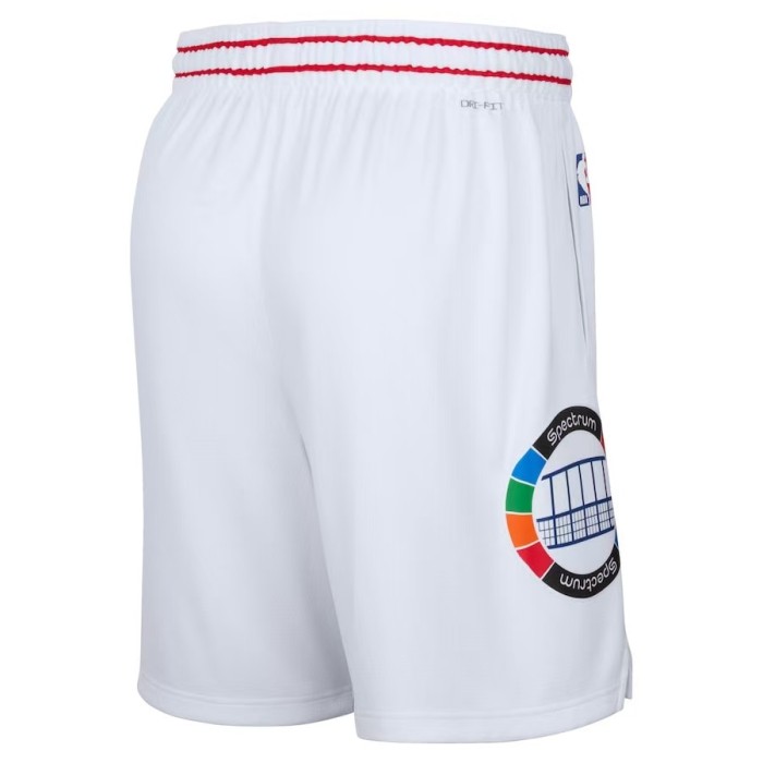 Philadelphia 76ers Shorts City Edition White 24/25