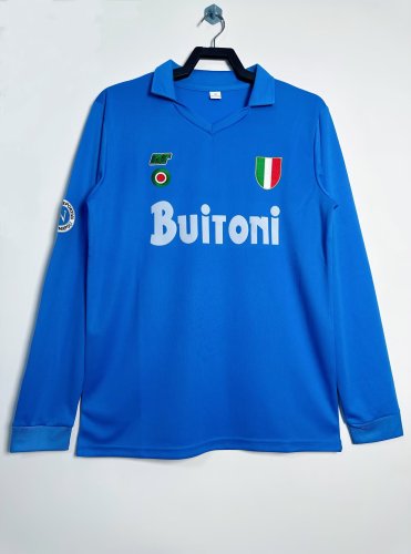 Napoli Home Retro Long Sleeve Jersey 1987/88