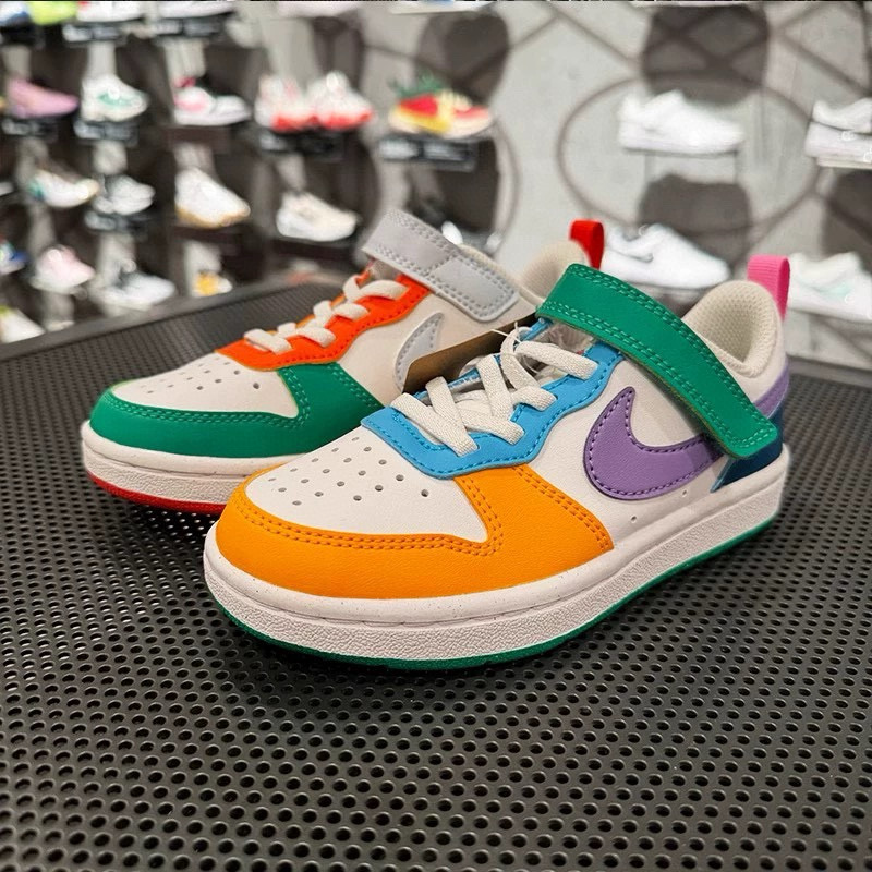 Air Force Low Top Work Kids Shoes FG22-36 Multi-color splicing