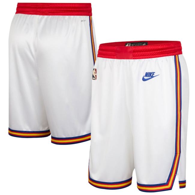 Golden State Warriors Shorts City Edition Hardwood Classics White 24/25