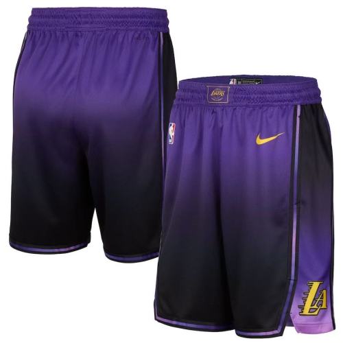 Los Angeles Lakers Basketball Shorts City Edition purple 24/25