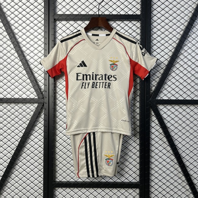 Benfica Beige Away Kids Suit 25/26